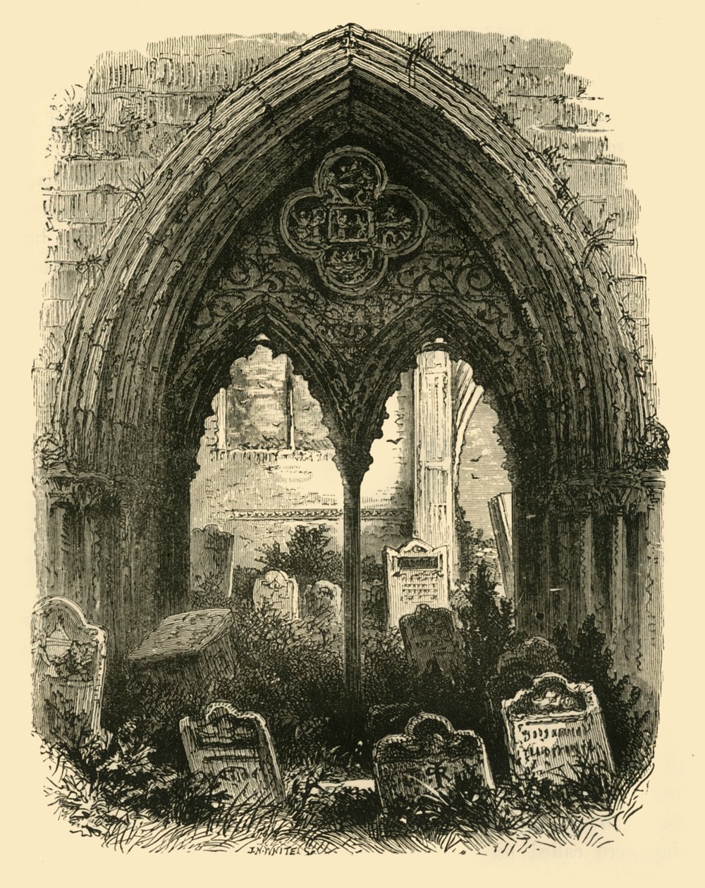 Büyük Portal, Crowland Manastırı, 1898. by Unbekannt