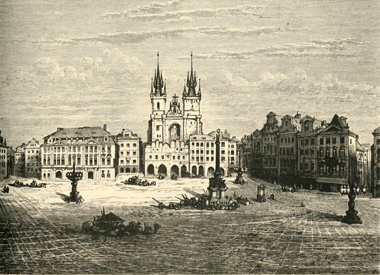 Büyük Meydan, Prag, 1890. by Unbekannt