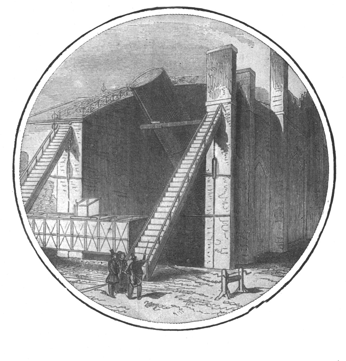 Lord Rosse tarafından inşa edilen Büyük Teleskop, 1828-1845, 1901. by Unbekannt