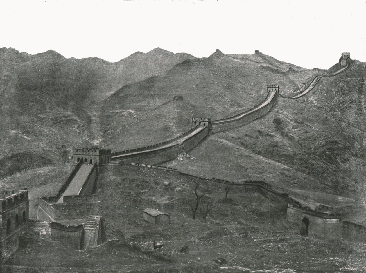 Çin Seddi, Pekin, Çin, 1895. by Unbekannt