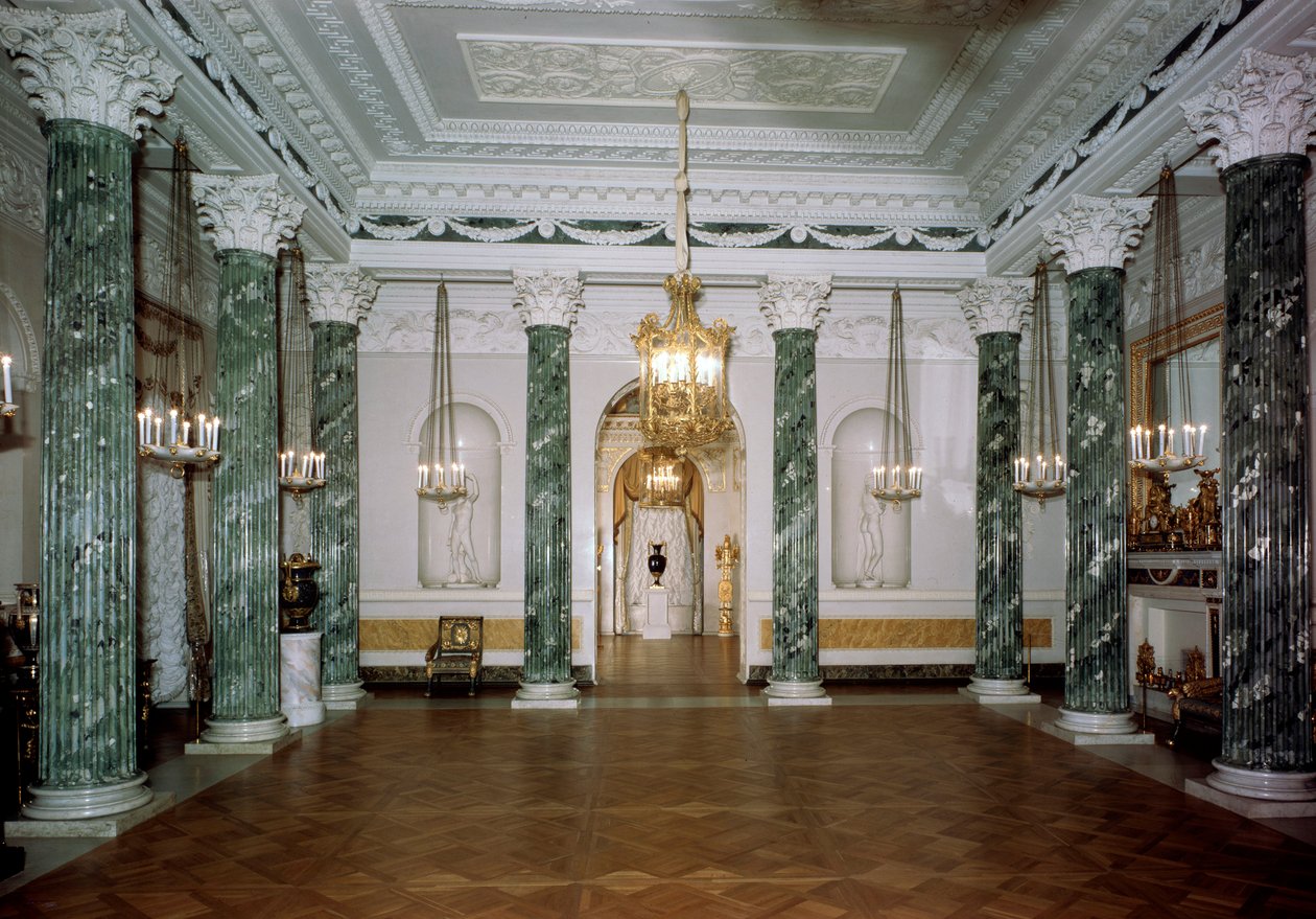 Grecian Hall, Pavlovsk Sarayı, St Petersburg, Rusya by Unbekannt