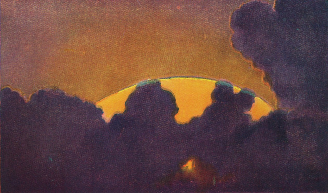 Gün Batımında Yeşil Parlama, Atmosfer Tarafından Kırılan En Nadir Prizmatik Renk, c1935 by Unbekannt
