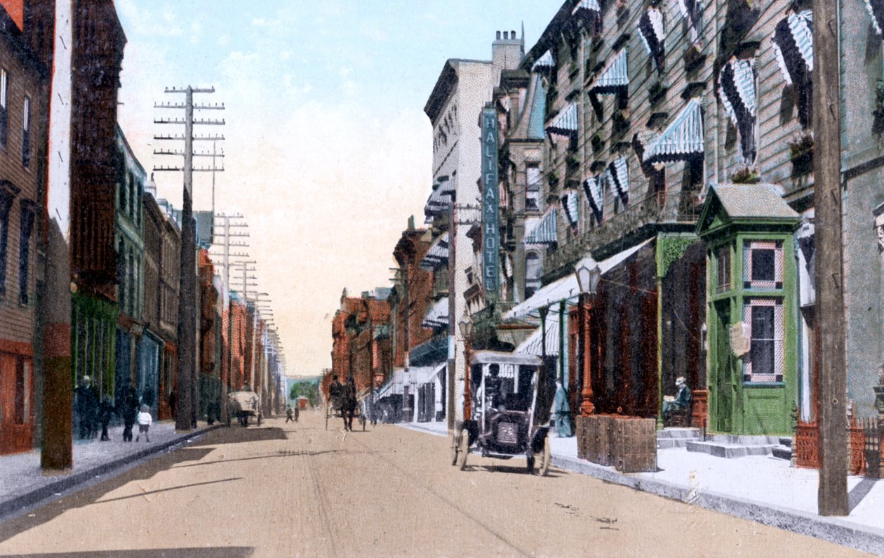 Halifax ve Queens Otelleri, Hollis Street, Halifax, Nova Scotia, Kanada, 1911 by Unbekannt