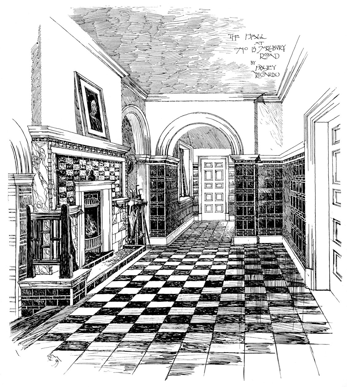 Salon, 15, Melbury Yolu, 1899 by Unbekannt