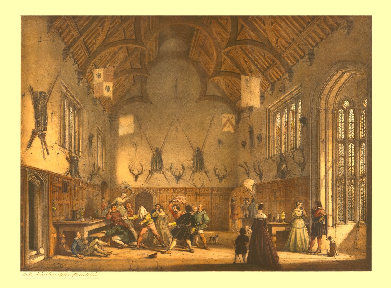 Salon, Athelhampton, Dorset, c1838. by Unbekannt