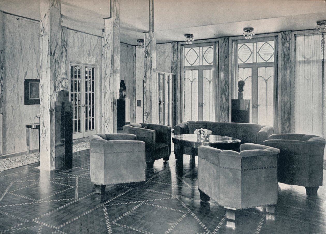 Stoclet Sarayı Salonu, Brüksel, Belçika, c1914 by Unbekannt