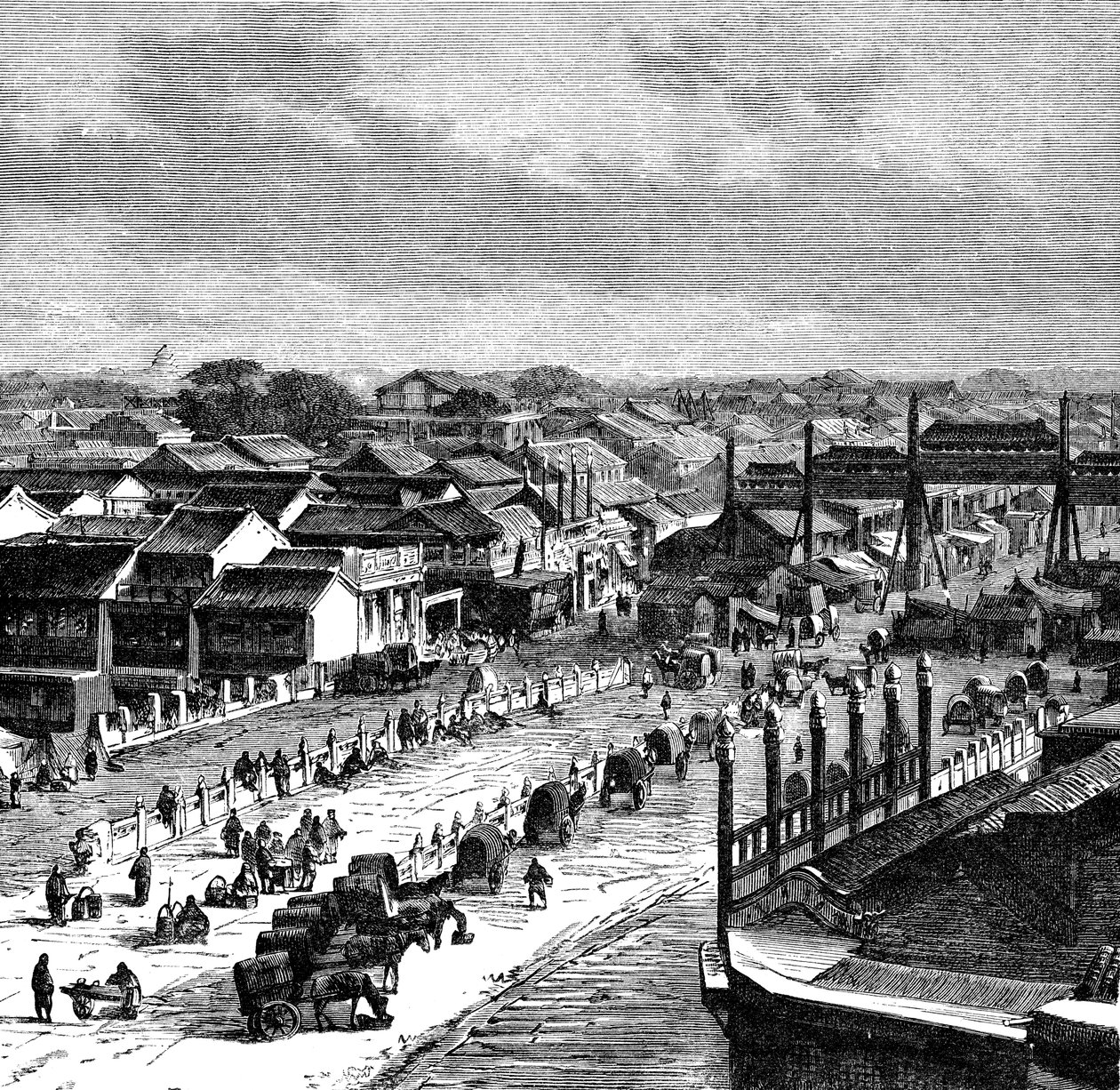 The High Street, Pekin, c1890 by Unbekannt