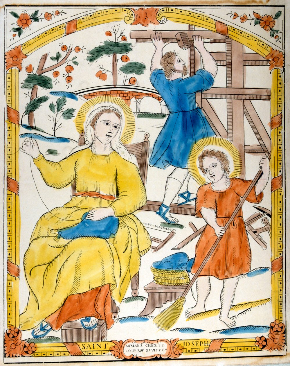 Kutsal Aile, 19. yüzyıl by Unbekannt