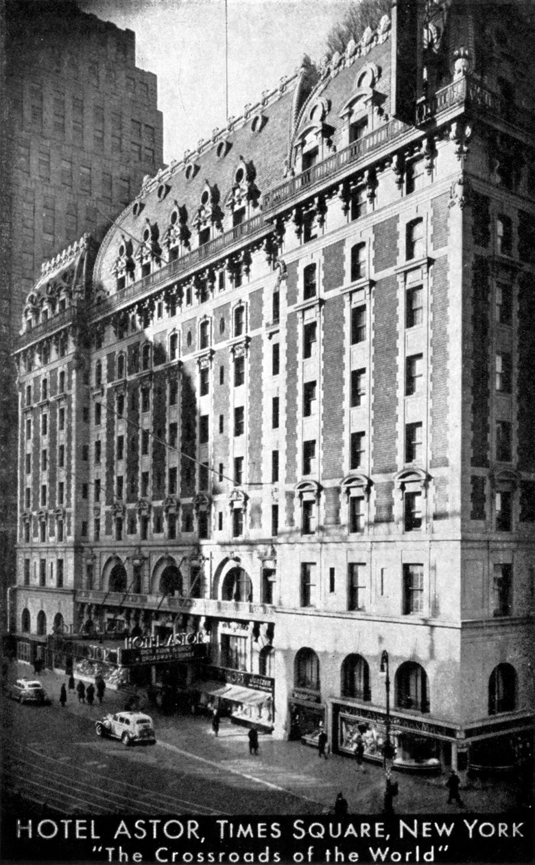 Otel Astor, Times Meydanı, New York, 1930'lar by Unbekannt