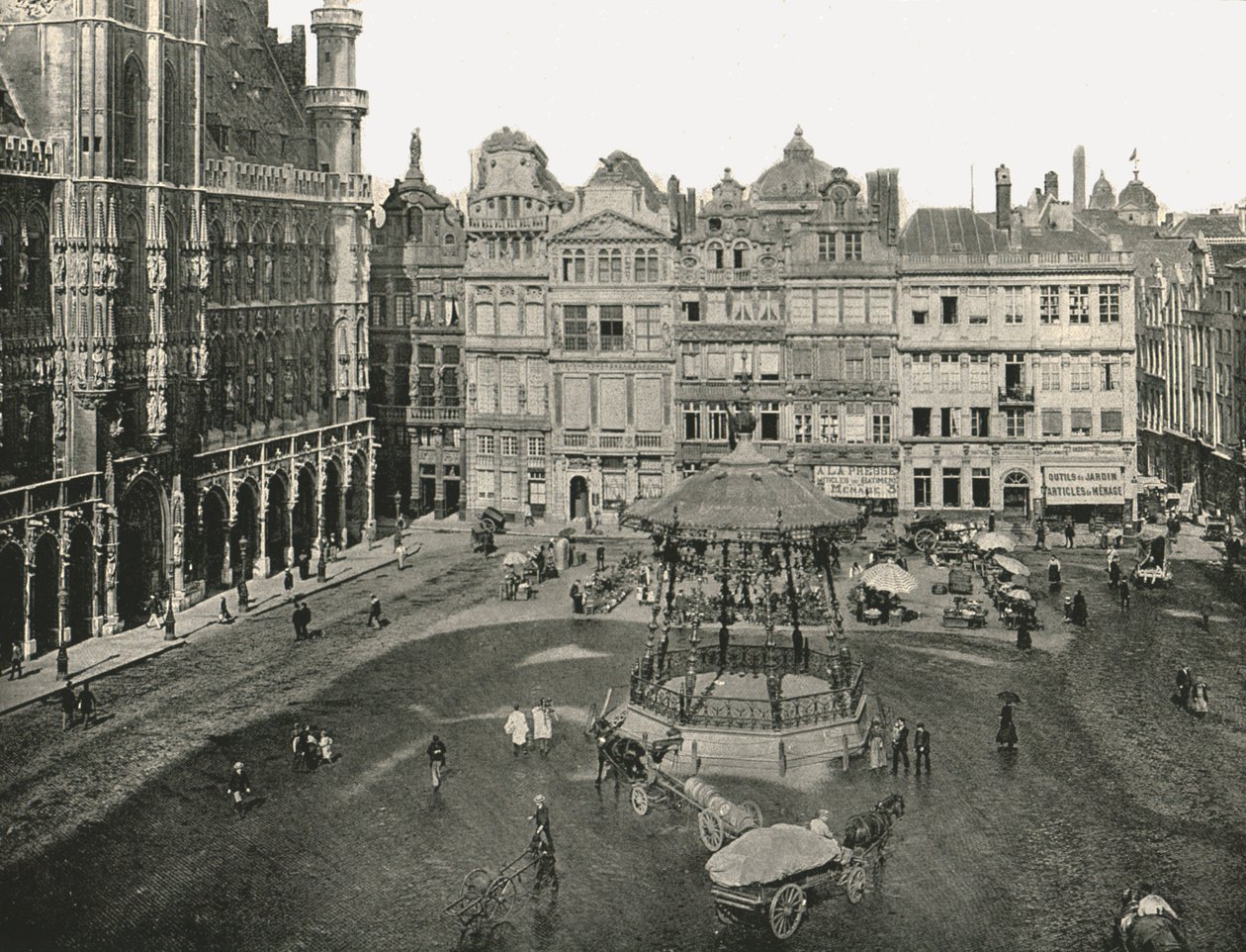Hotel de Ville, Brüksel, Belçika, 1895. by Unbekannt