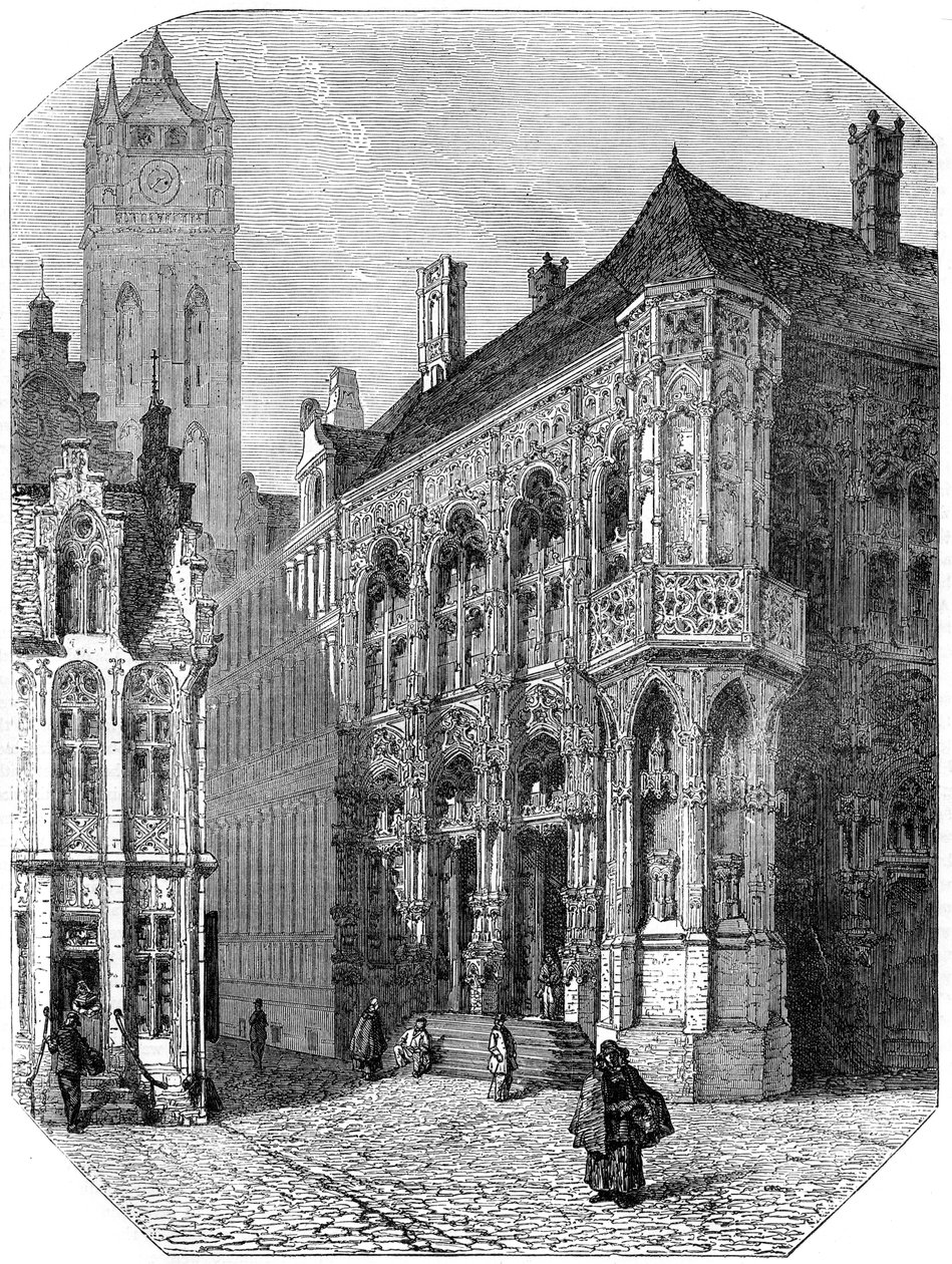 Hotel de Ville, Gent, 19. yüzyıl by Unbekannt