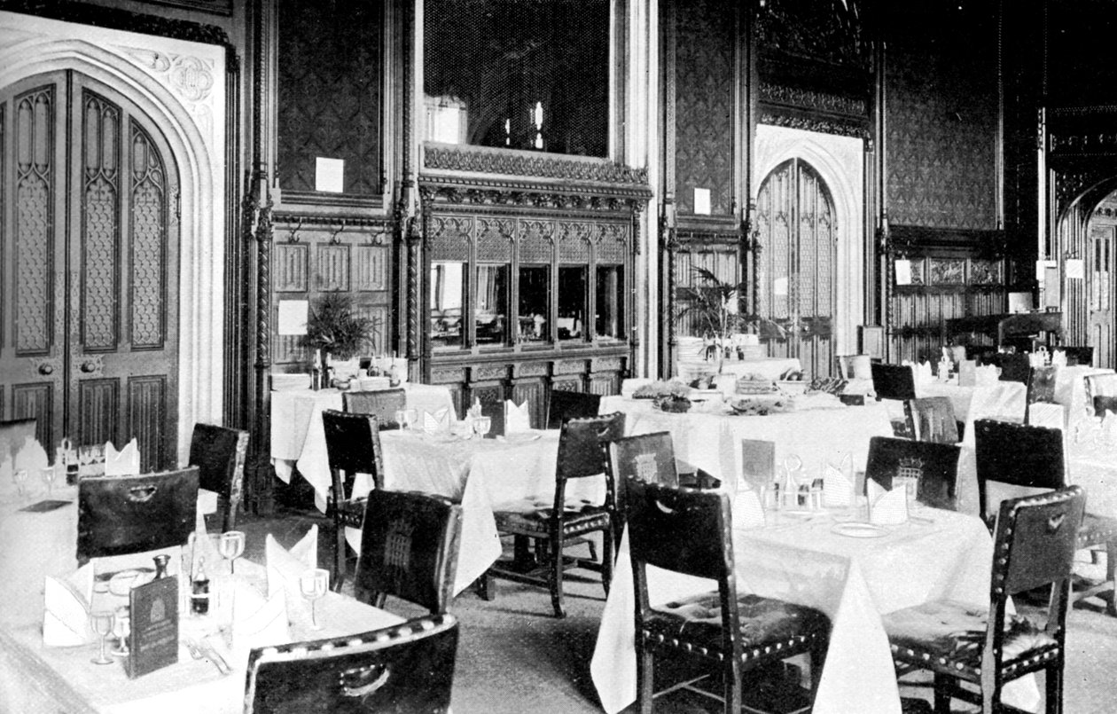 Avam Kamarası Yemek Odası, Westminster Sarayı, Londra, c1905 by Unbekannt