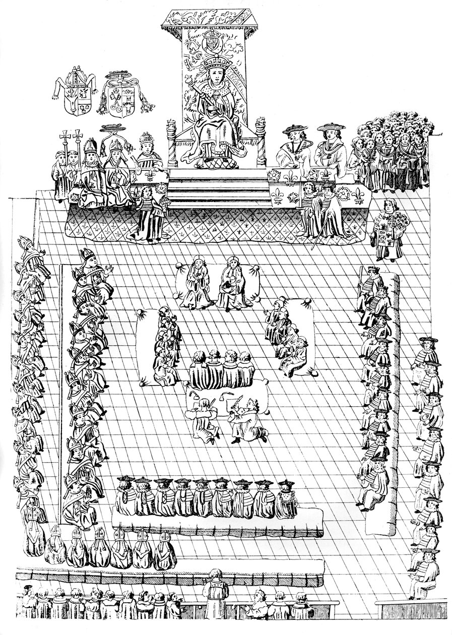 The House of Peers, tahtta Henry VIII ile, 16. yüzyıl c1905 by Unbekannt