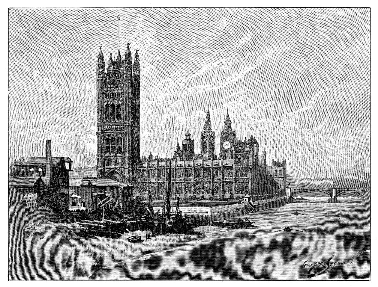 Parlamento Binaları, Londra, 1900 by Unbekannt