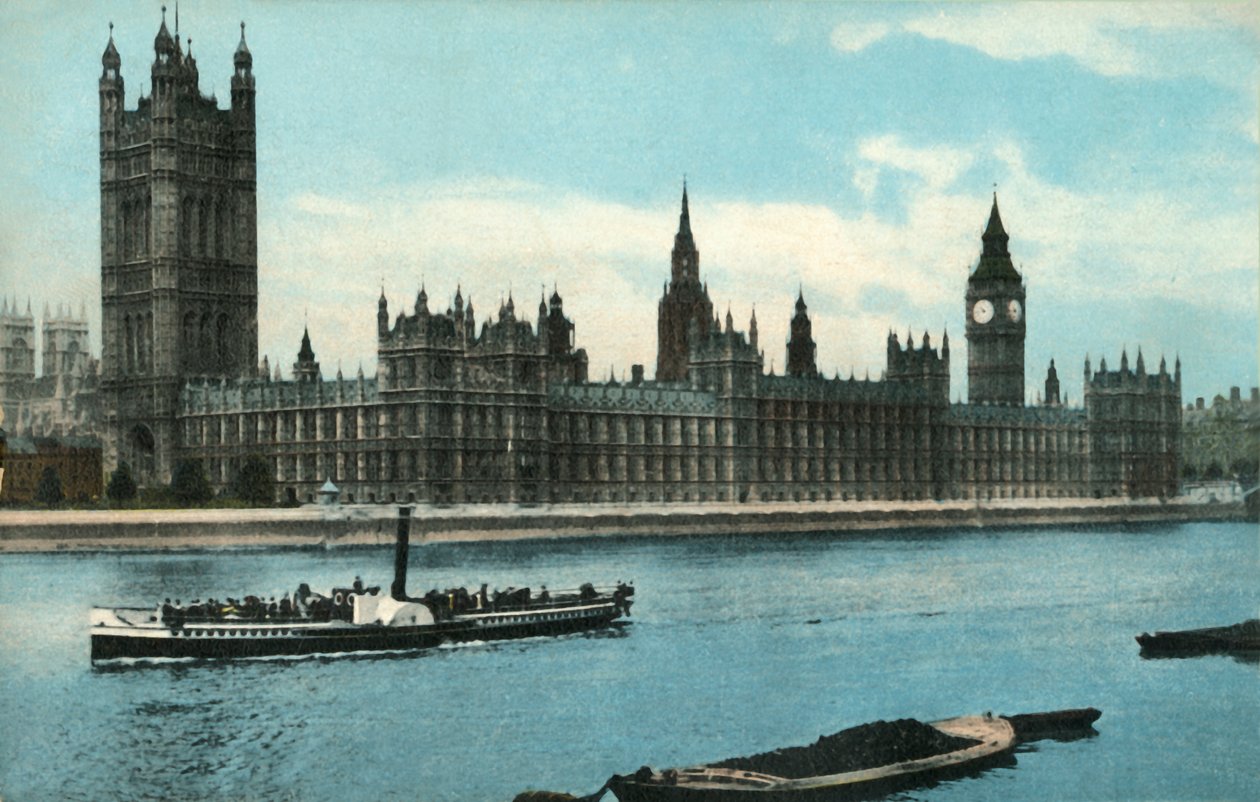 Parlamento Evleri, Westminster, Londra, c1907. by Unbekannt