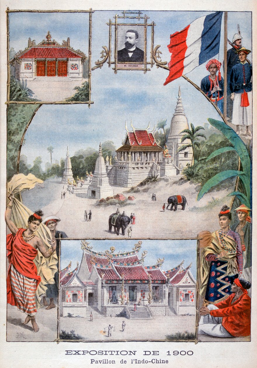 1900 Evrensel Sergisinde Çinhindi pavyonu, Paris, 1900 by Unbekannt