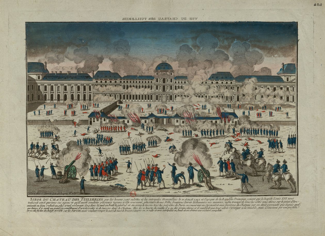 10 Ağustos 1792, 1792 Ayaklanması. by Unbekannt