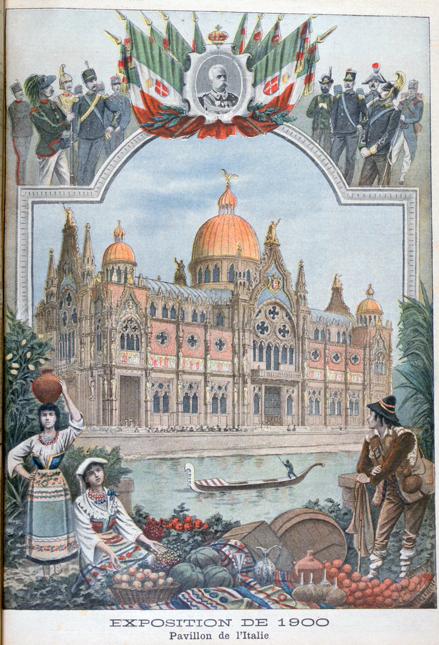 1900 Evrensel Sergisindeki İtalyan pavyonu, Paris, 1900 by Unbekannt