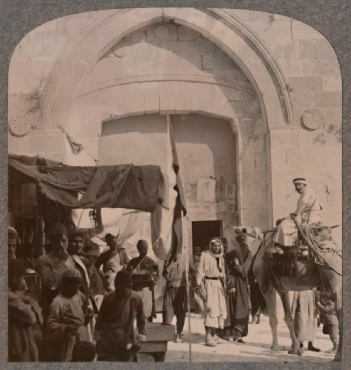 Jaffa Kapısı kapatıldı, Needles Eye, Kudüs, c1900