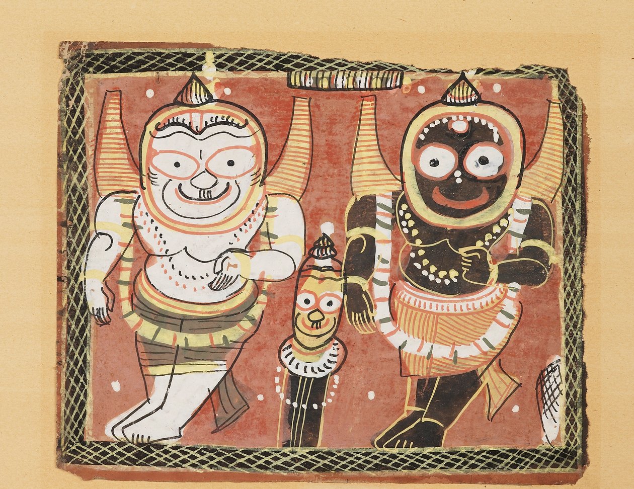 Jagannatha Üçlüsü, 19. yüzyıl by Unbekannt