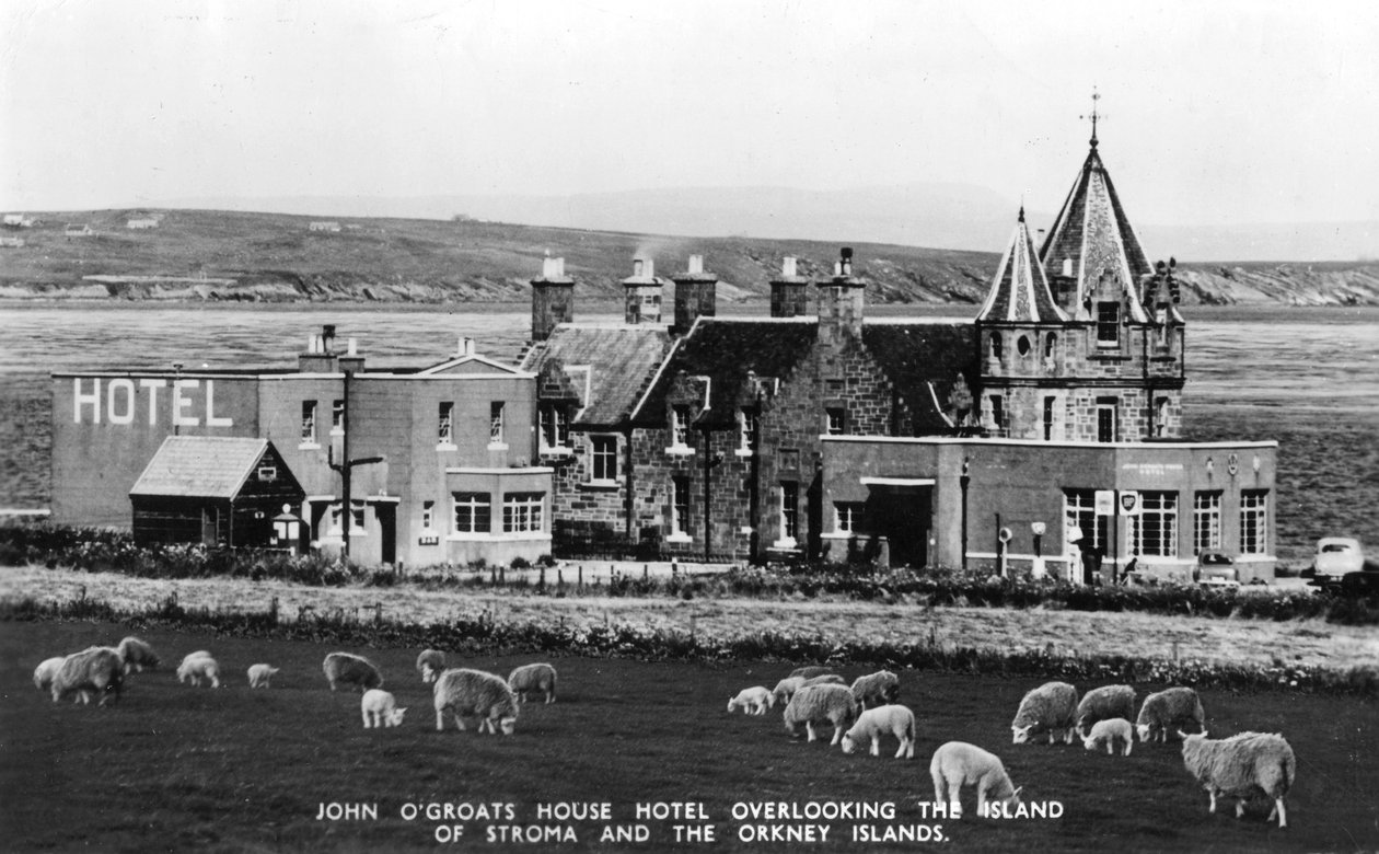 John OGroats House Hotel, John OGroats, Highlands, İskoçya, 20. yüzyılın başları by Unbekannt