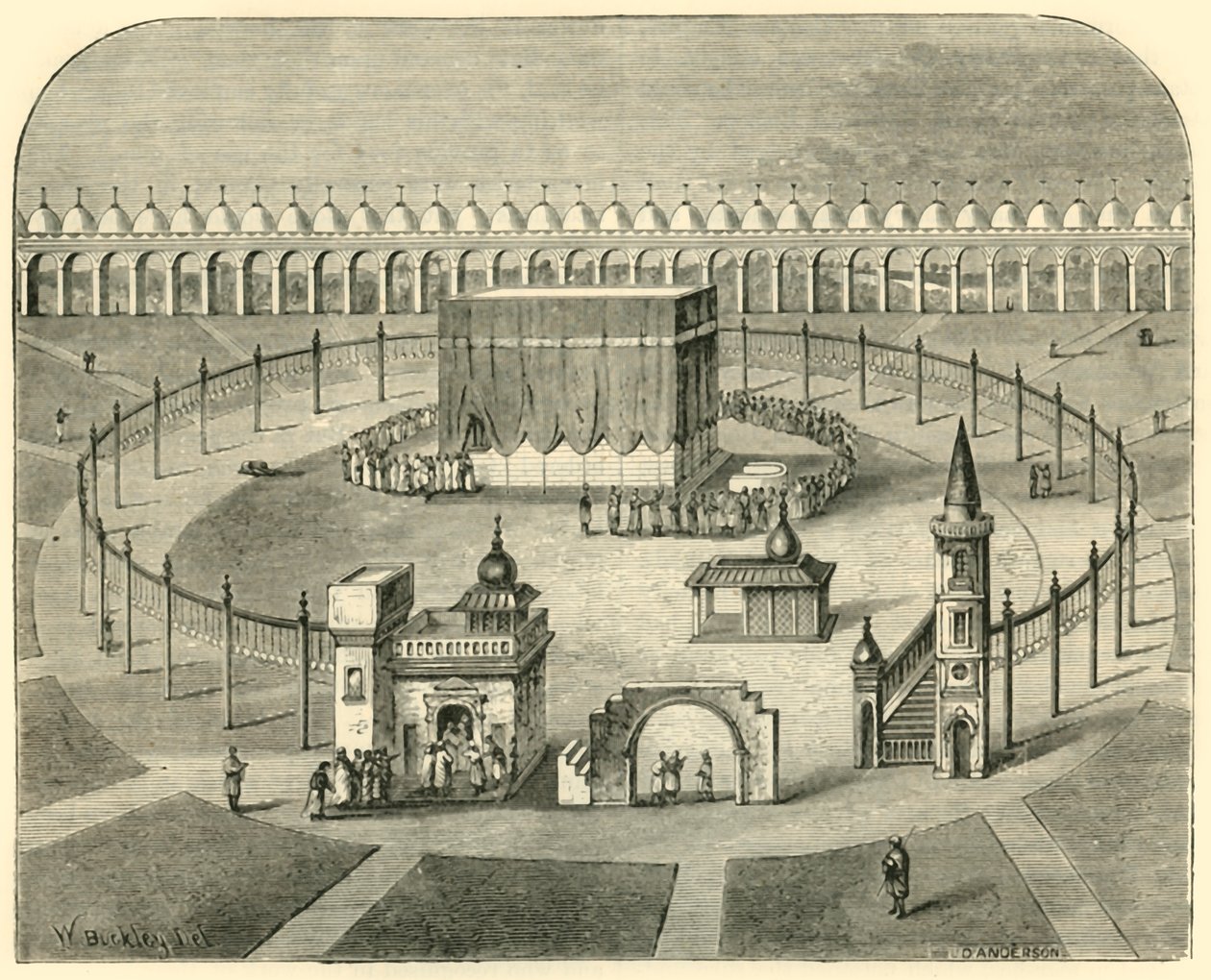 Kabe, Mekke, 1890. by Unbekannt