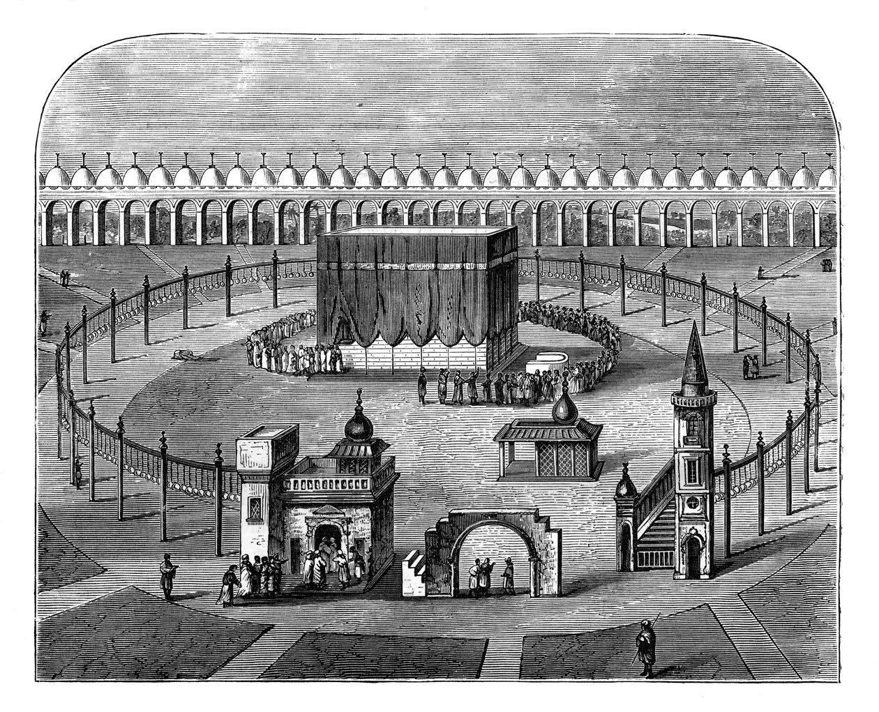 Kabe, Mekke, Suudi Arabistan, c1890 by Unbekannt