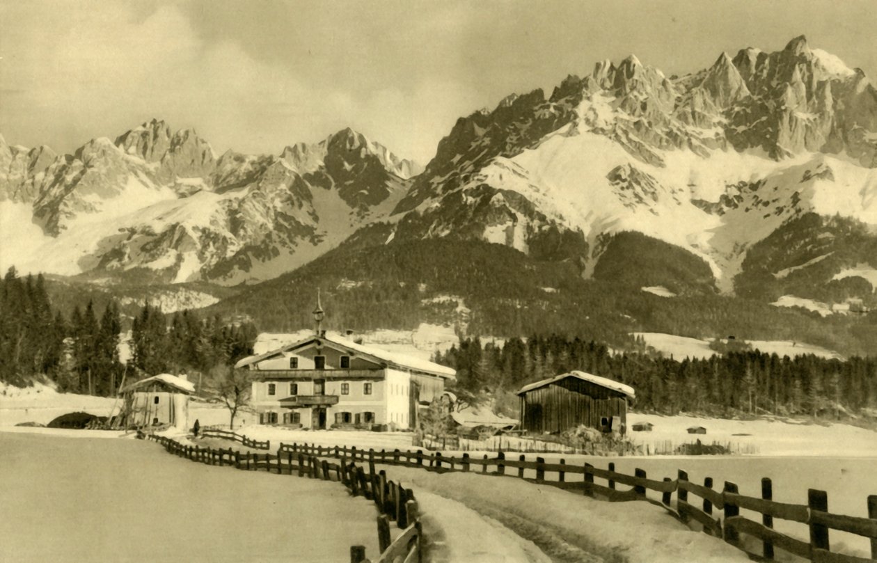 Kaiser Dağları, Oberndorf, Tirol, Avusturya, c1935. by Unbekannt