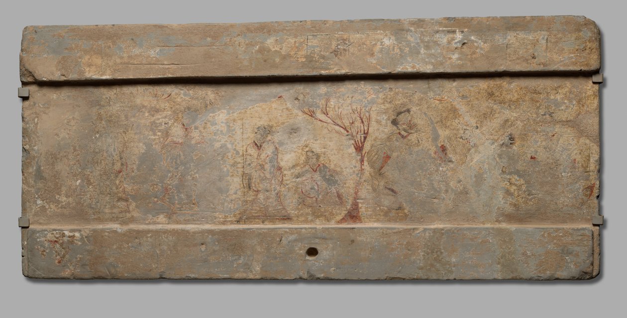 Üç Savaşçının İki Şeftali ile Öldürülmesi, MÖ 206 - MS 220. by Unbekannt