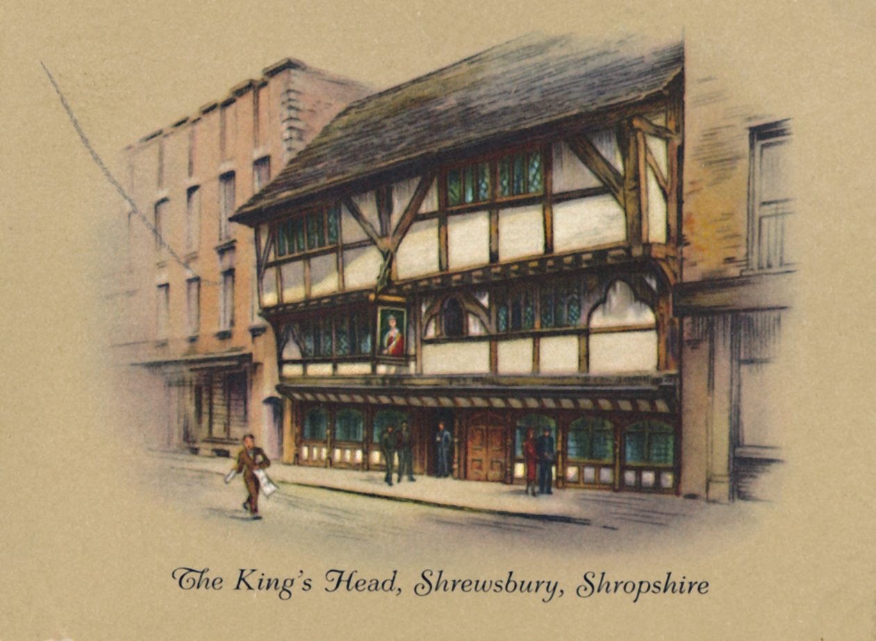 Kings Head, Shrewsbury, Shropshire, 1939 by Unbekannt