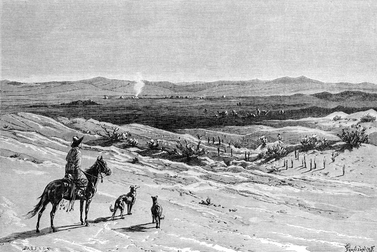 Kızıl-Kum Çölü, Dussibal Wells, Asya, 1895 by Unbekannt