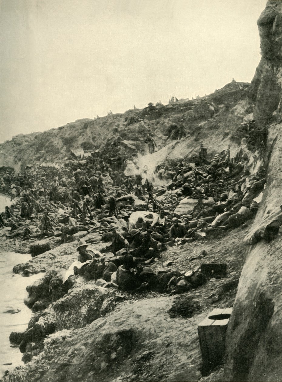 Suvla Körfezi'ne Çıkarma, Gelibolu yarımadası, Birinci Dünya Savaşı, 1915, c1920. by Unbekannt