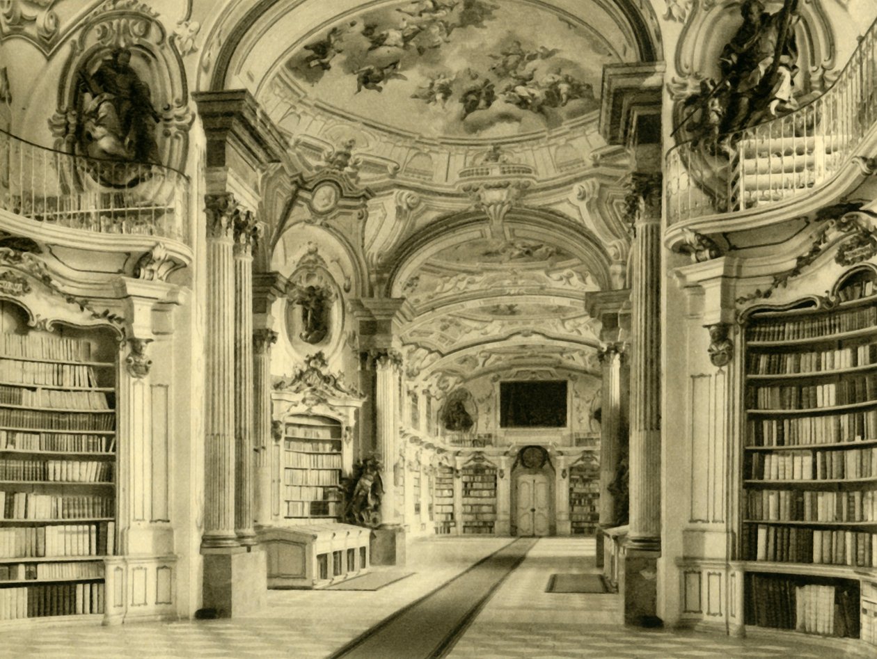 Kütüphane, Admont Manastırı, Avusturya, c1935. by Unbekannt