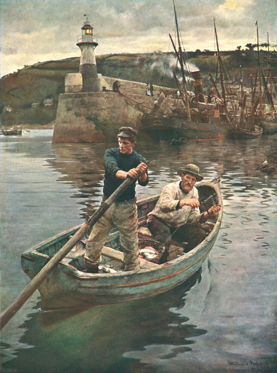 Deniz Feneri Newlyn, Cornwall, 1893, c1902. by Unbekannt