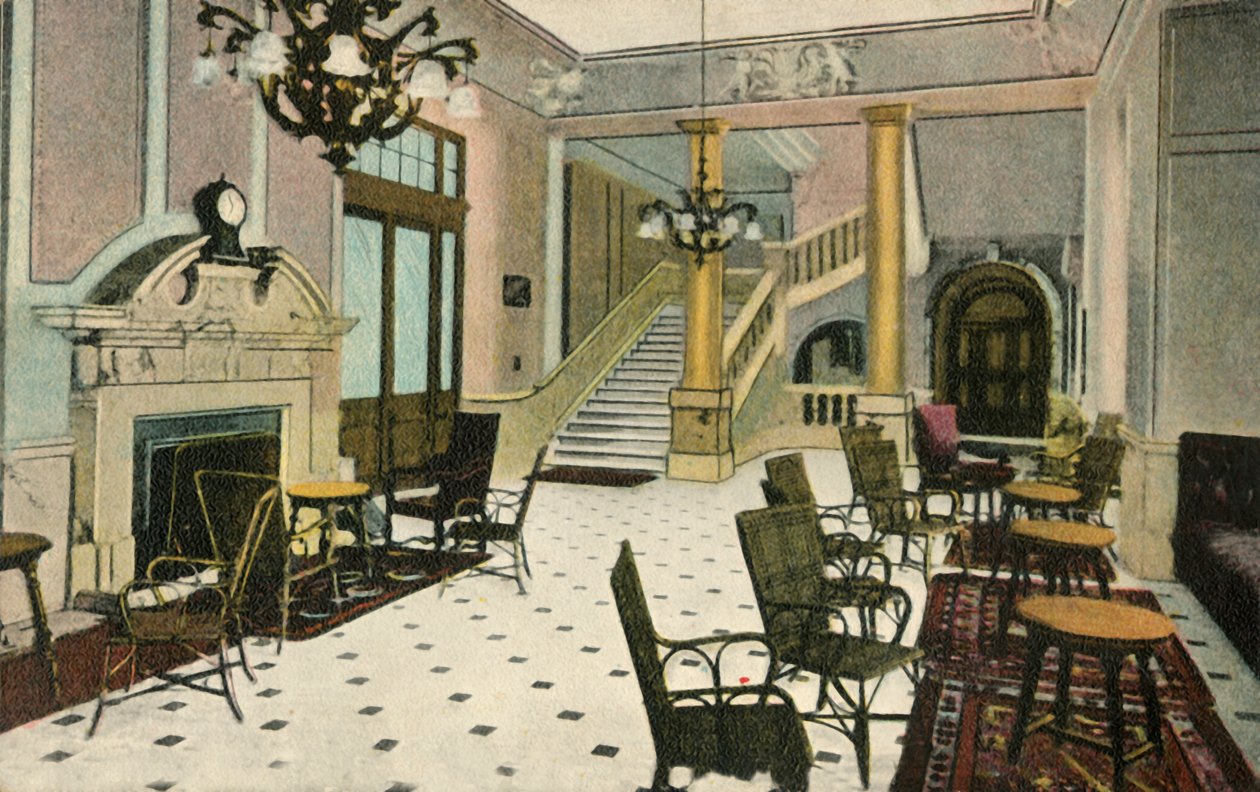 Salon, Abercorn Odaları, Liverpool Street Hotel, c1907. by Unbekannt