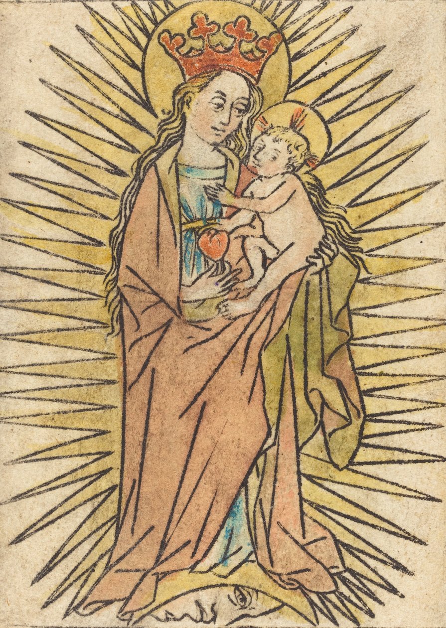 Madonna ve Armutlu Çocuk, c. 14401460. by Unbekannt