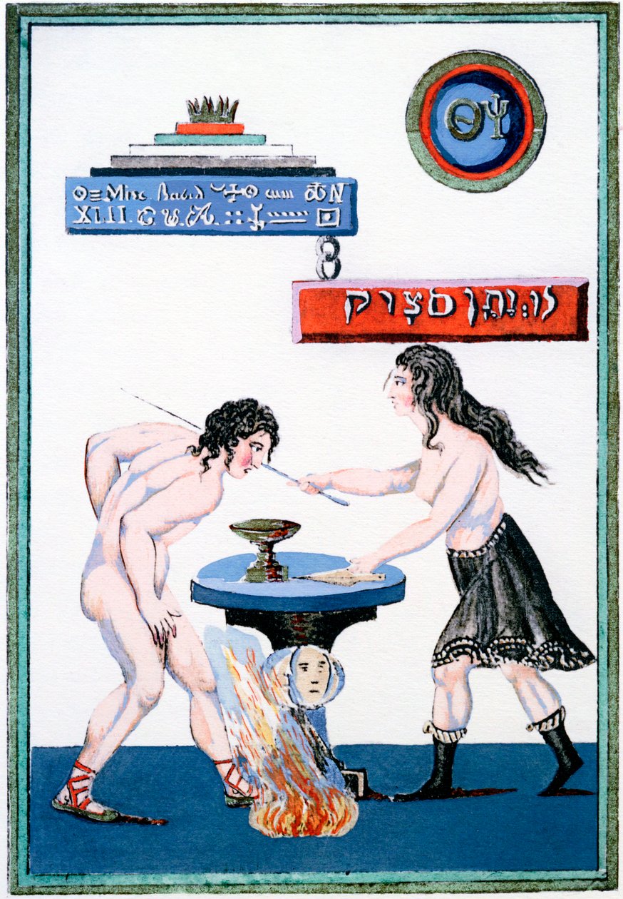 Sihirli Ayna sırlarını açığa çıkarıyor, 18. yüzyıl by Unbekannt