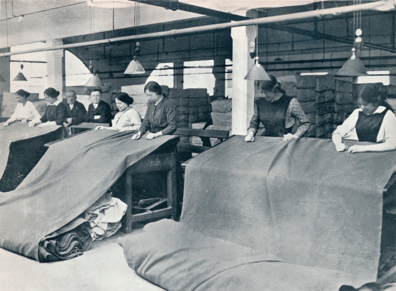 Haki Yapımı: bitmiş kumaşın incelenmesi, c1914. by Unbekannt