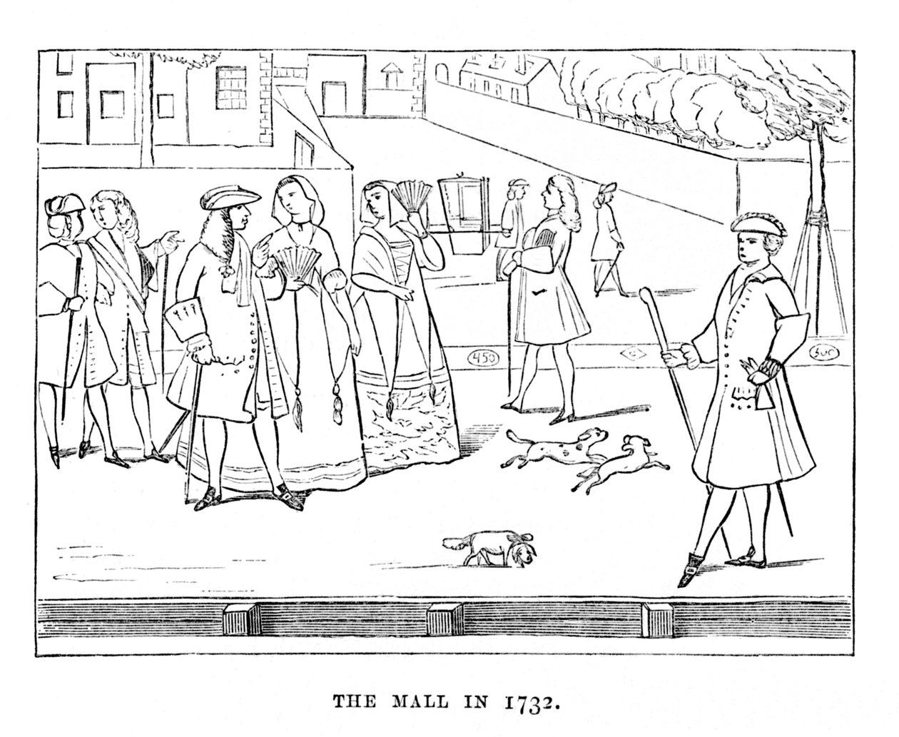 1732 yılında Mall, c1870 by Unbekannt