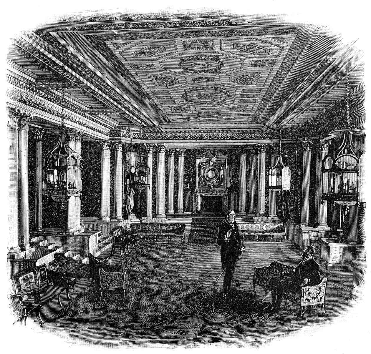 Mermer Salon, Buckingham Sarayı, 1900 by Unbekannt