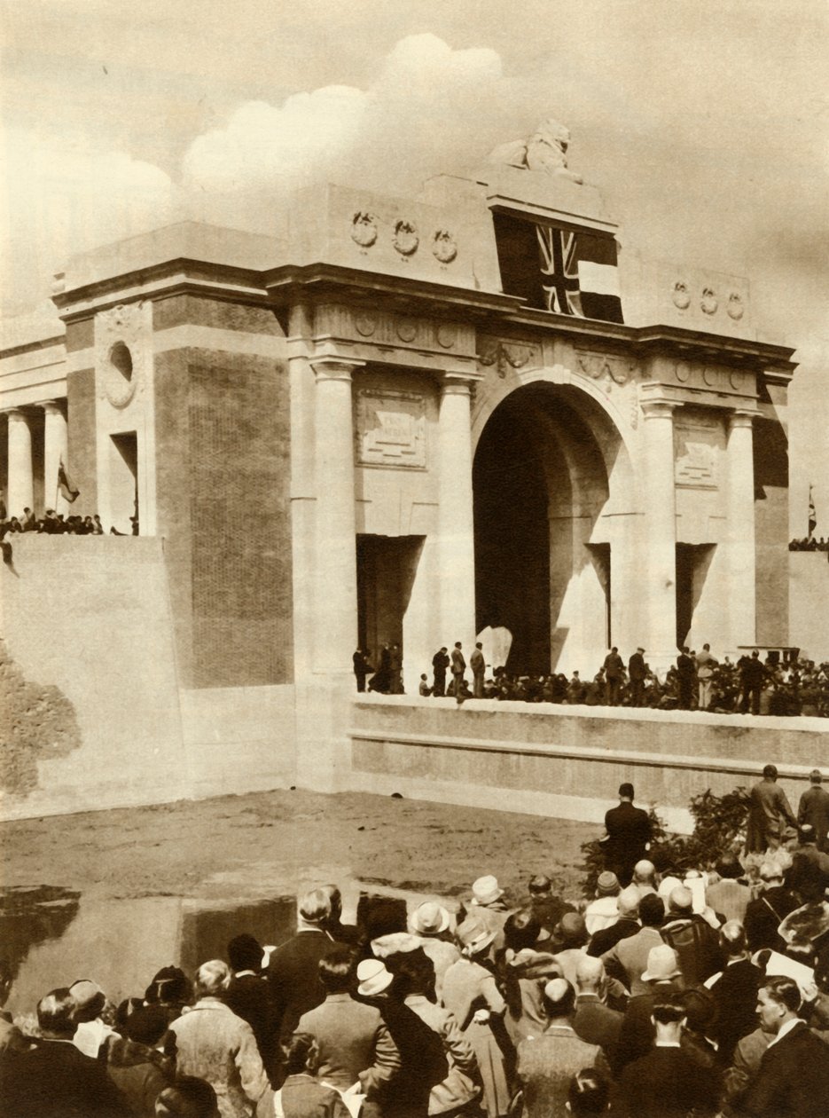 Menin Kapısı açıldı, Ypres, Belçika, 24 Temmuz 1927, 1935. by Unbekannt