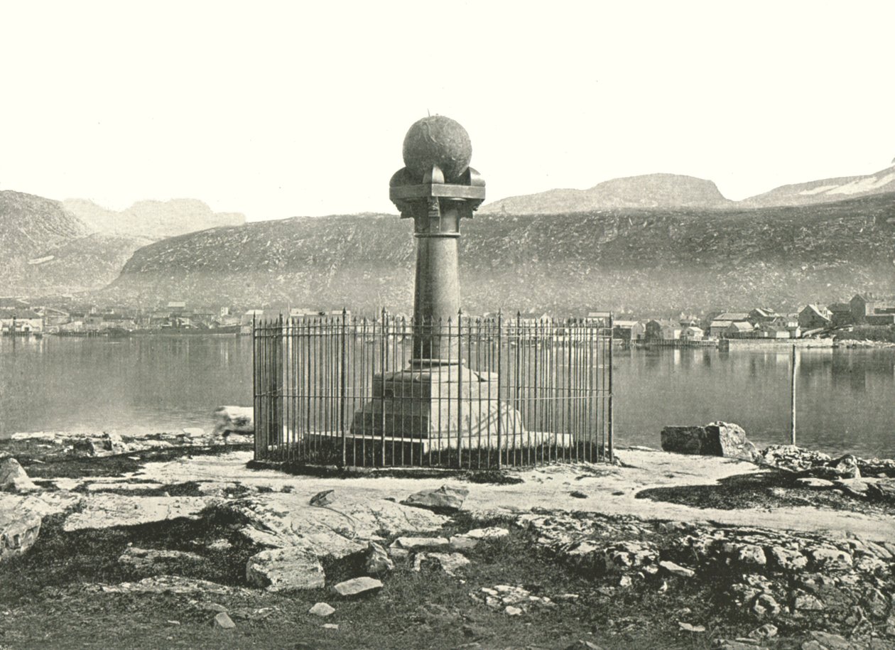 Meridyen Sütunu, Hammerfest, Norveç, 1895. by Unbekannt