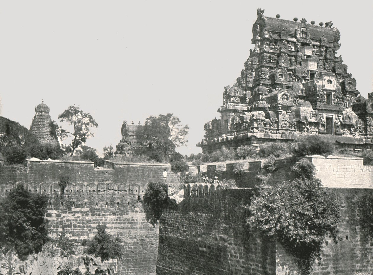 Hendek ve Kale, Tanjore, Hindistan, 1895. by Unbekannt