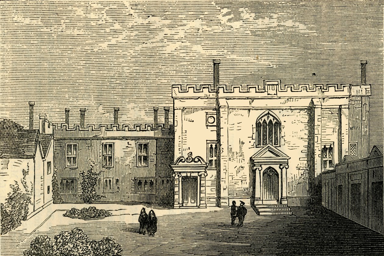Kudüs Aziz John Manastırı, Clerkenwell - Güneyden Şapel, c1872. by Unbekannt