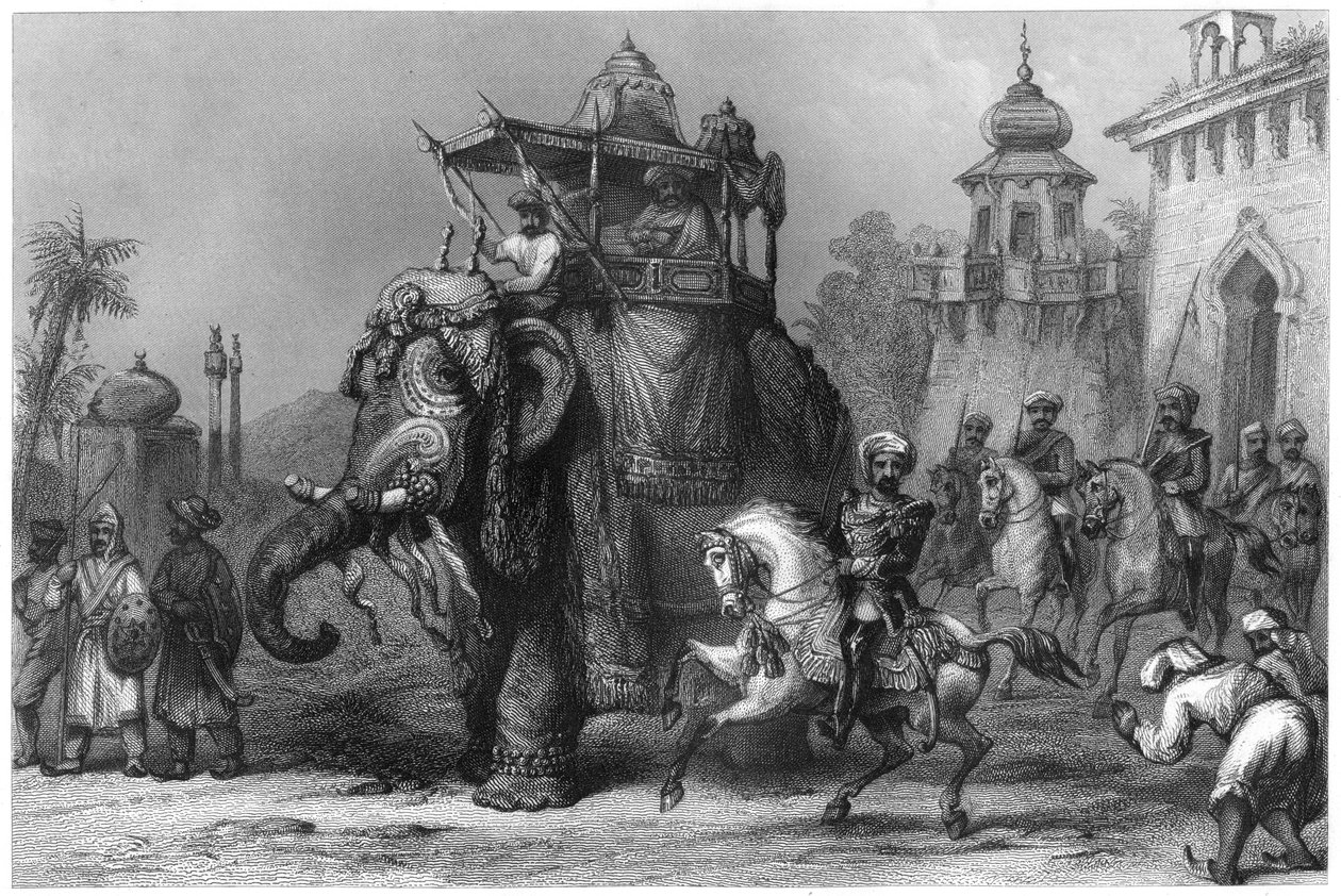 Nana Sahib ve eskortu, c1860 by Unbekannt