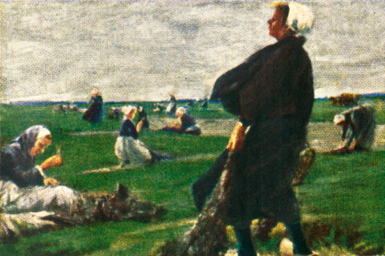 The Net-Menders, c1928. by Unbekannt