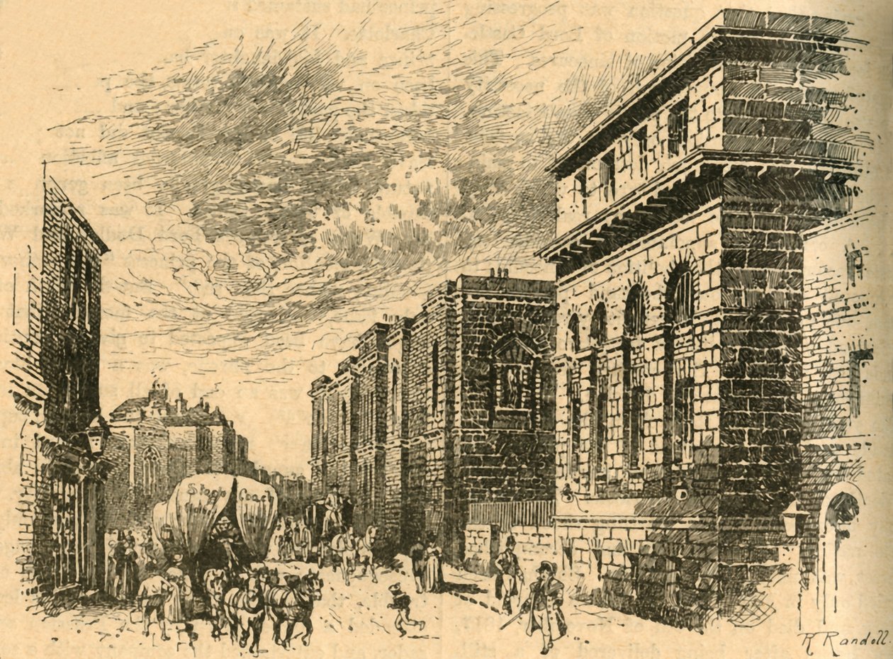 The Old Bailey, Londra, 19. yüzyılın başları 1890. by Unbekannt