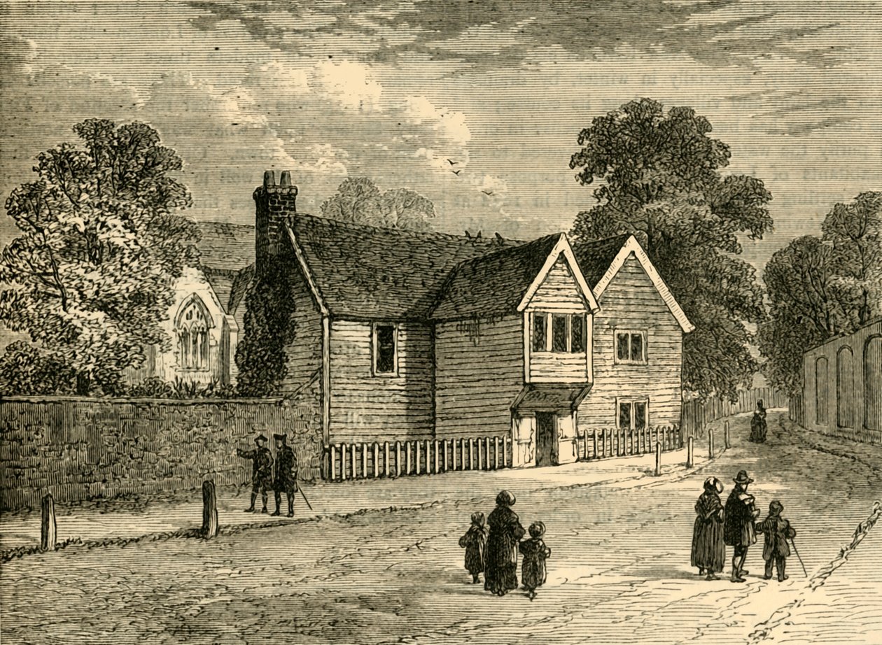 Eski Rectory, Stoke Newington, 1858, c1876. by Unbekannt