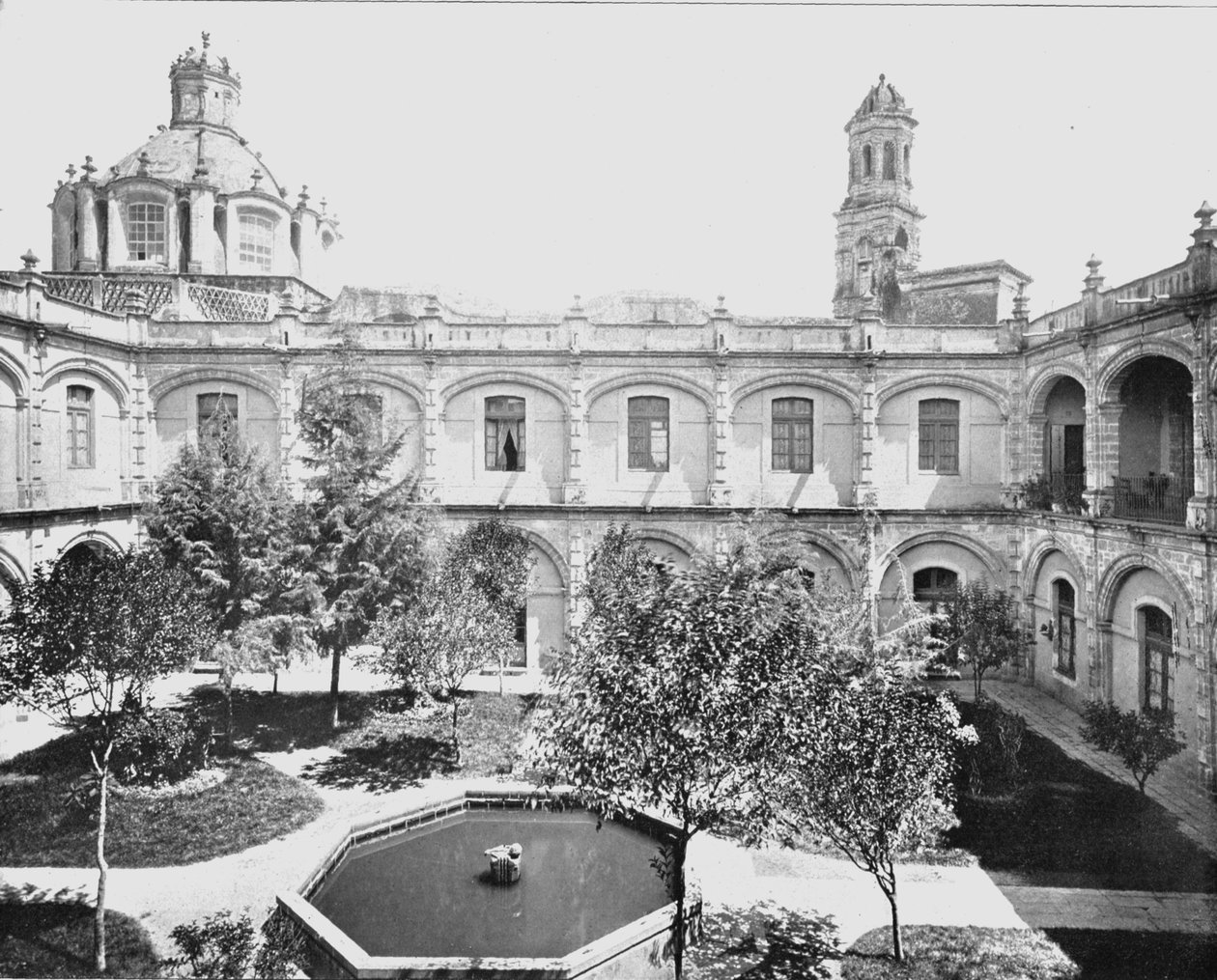 Eski San Hipolito Manastırı, Mexico City, Meksika, c1900. by Unbekannt