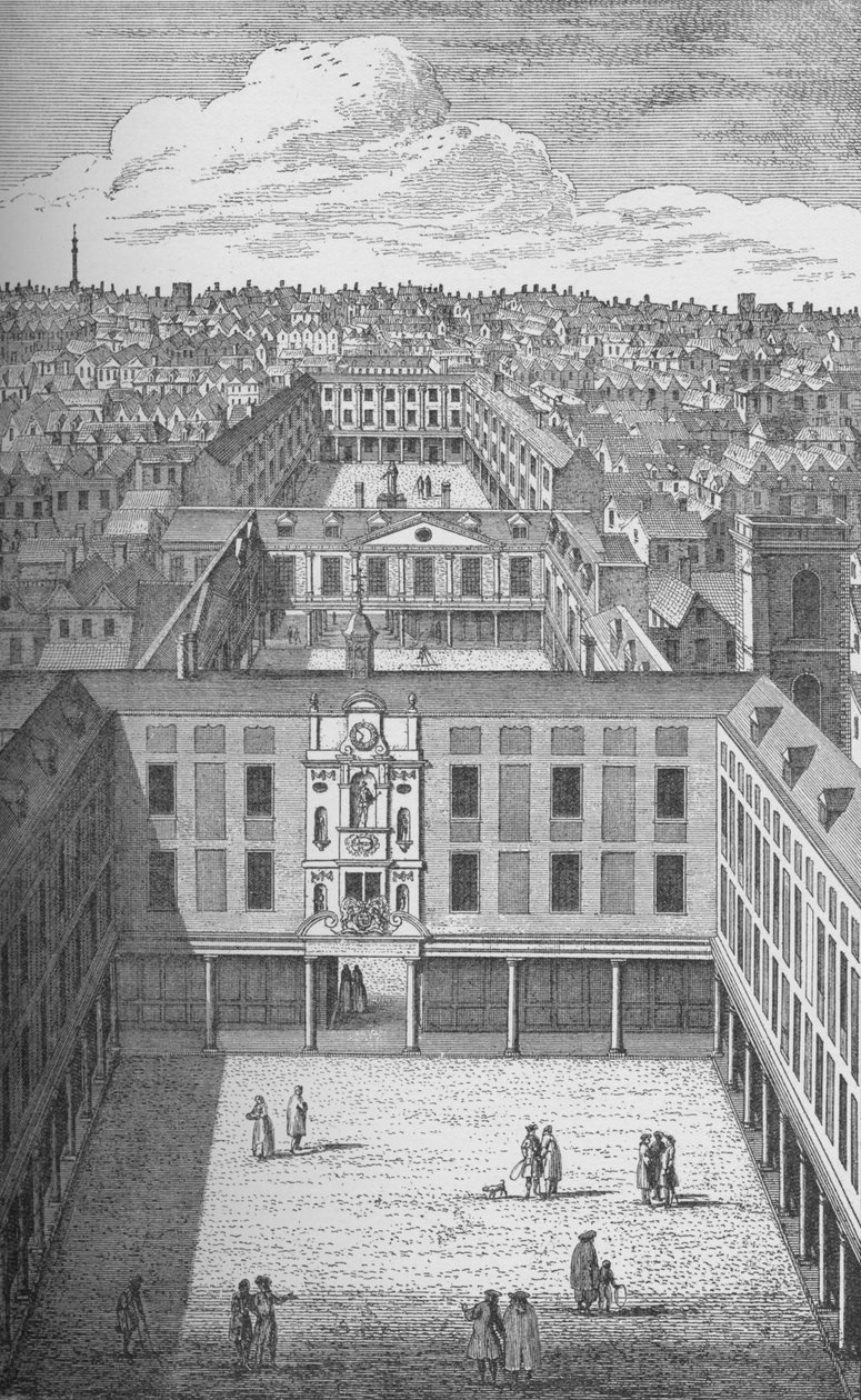 1701'de eski manastır binalarının yerini alan Bermondsey'deki Eski St. Thomass Hastanesi, by Unbekannt